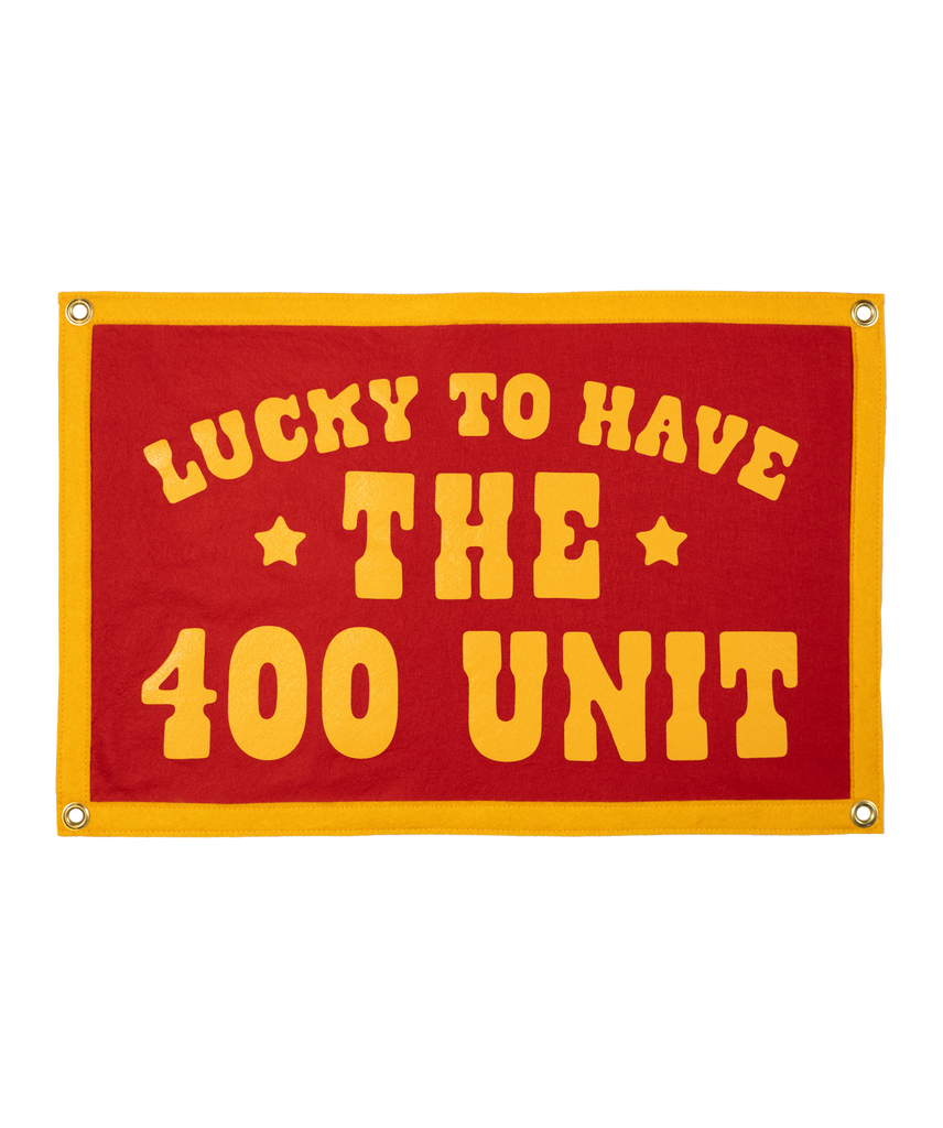 Lucky To Have The 400 Unit Camp Flag • Jason Isbell x Oxford Pennant
