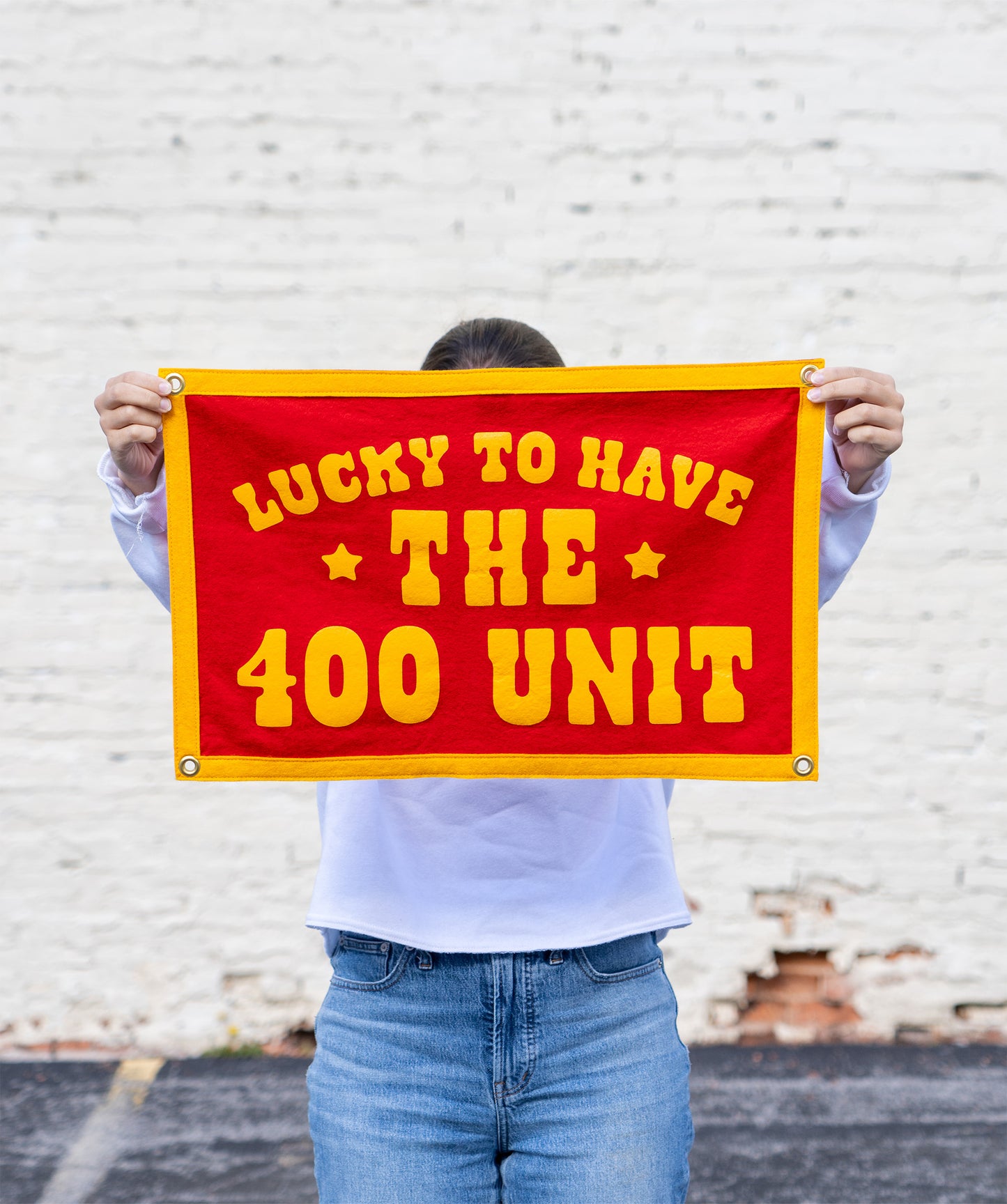 Lucky To Have The 400 Unit Camp Flag • Jason Isbell x Oxford Pennant