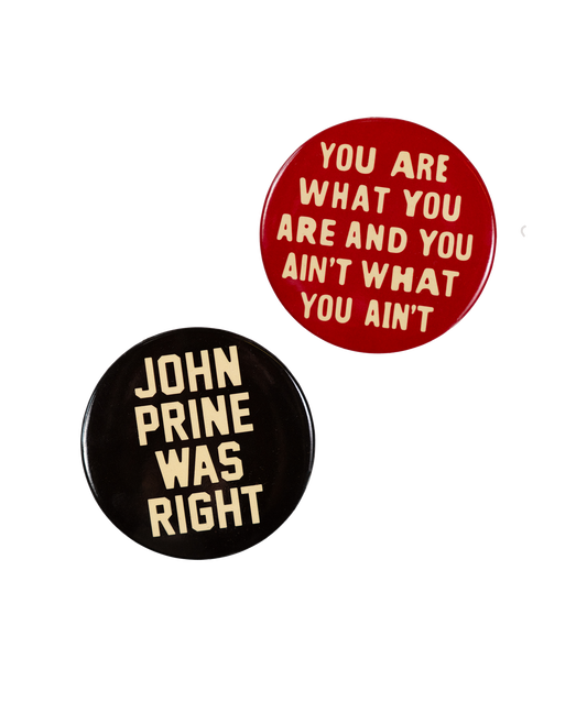 John Prine Button Pack • John Prine x Oxford Pennant