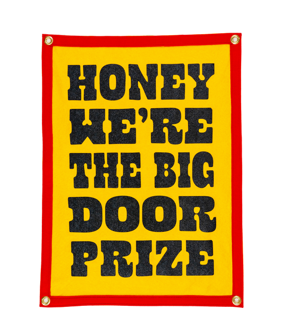 We're The Big Door Prize Camp Flag | John Prine x Oxford Pennant