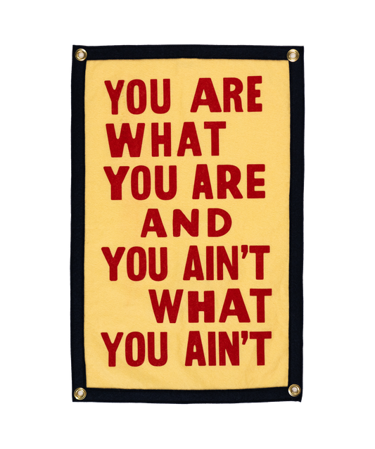 You Are What You Are Camp Flag • John Prine x Oxford Pennant