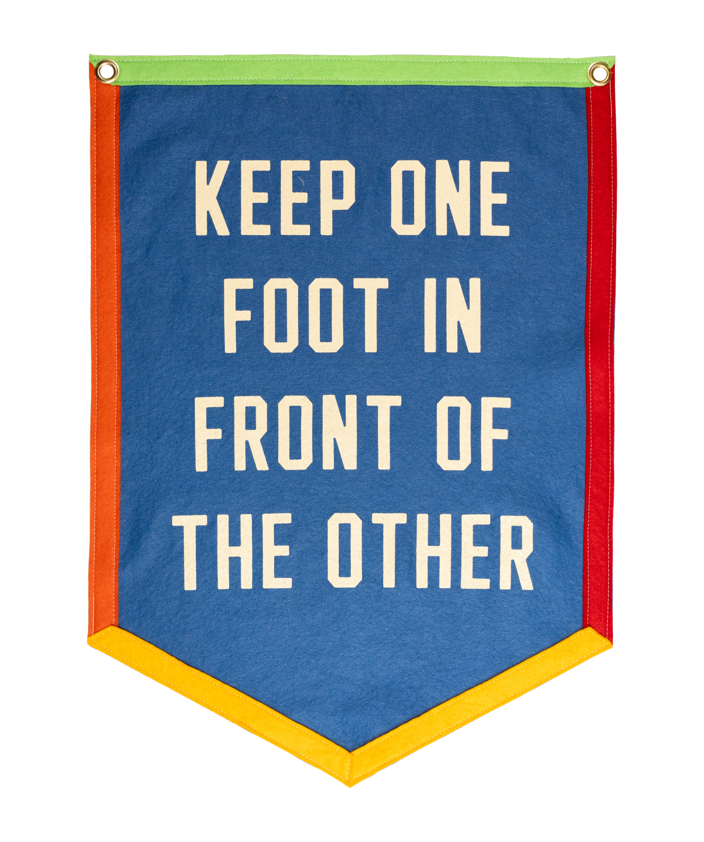 Keep One Foot In Front Of The Other Camp Flag • Lucius x Oxford Pennant