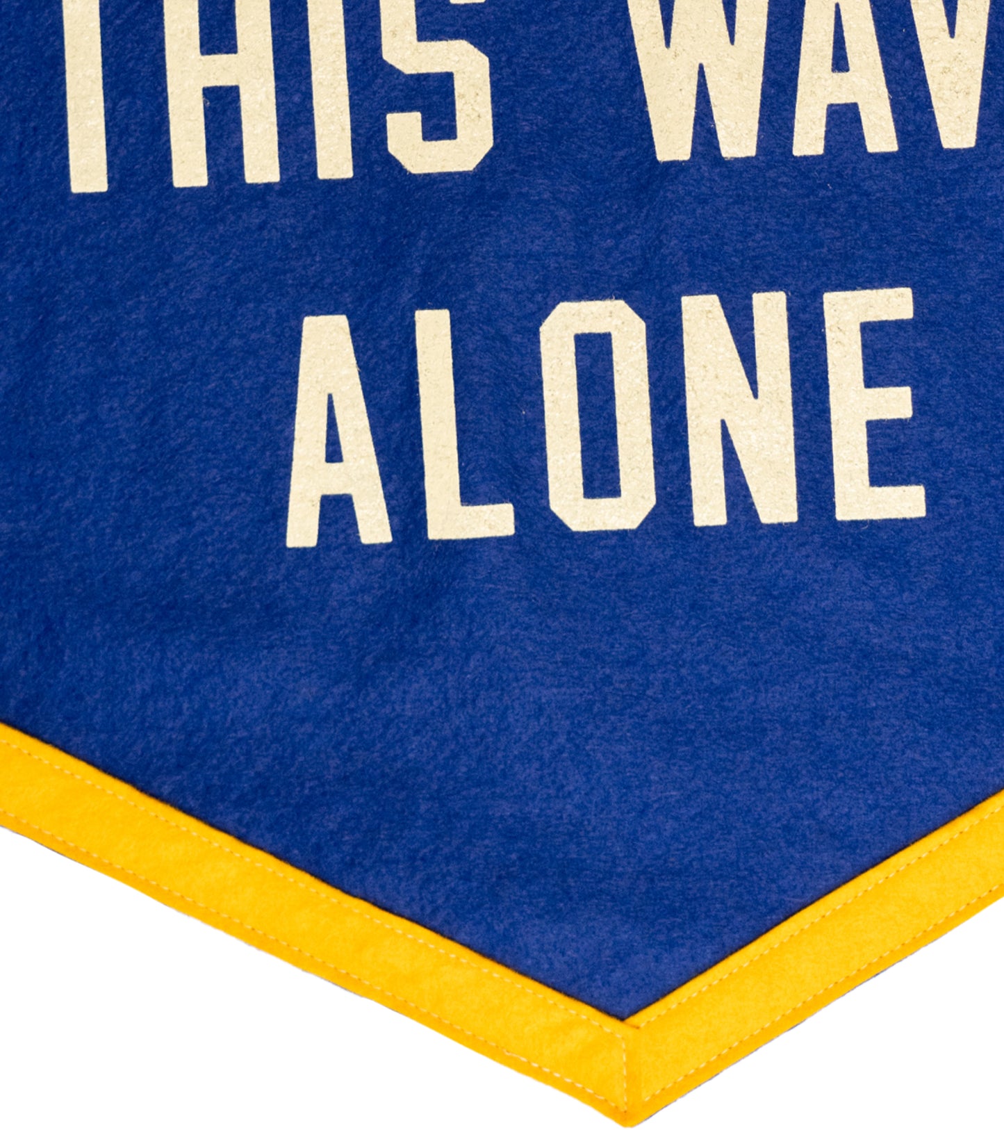 You Aren't Riding On This Wave Alone Camp Flag • Lucius x Oxford Pennant