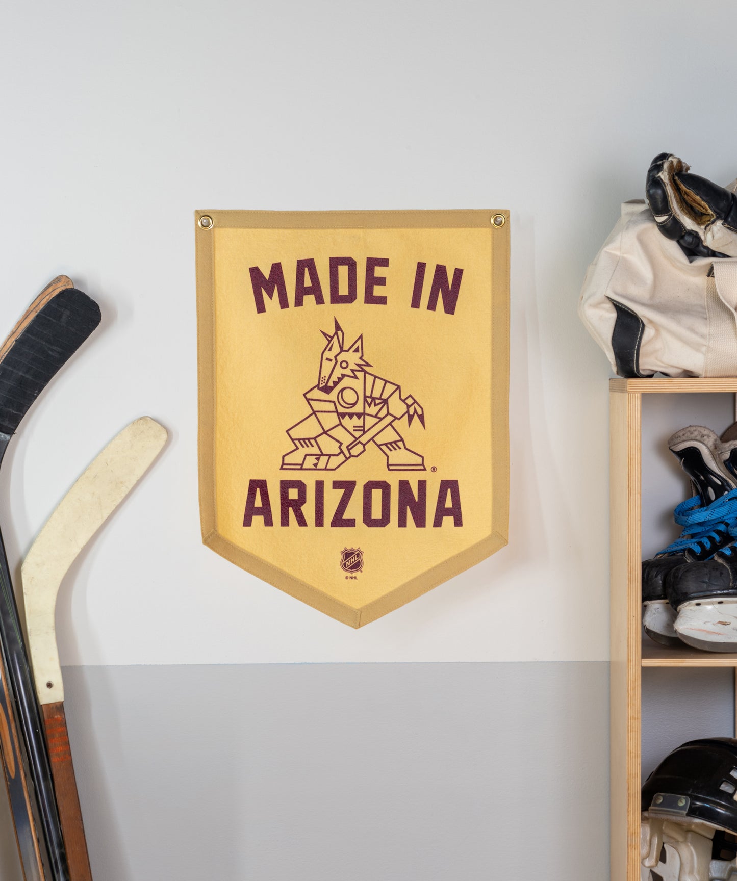 Made In Arizona: Arizona Coyotes Camp Flag • NHL® x Oxford Pennant