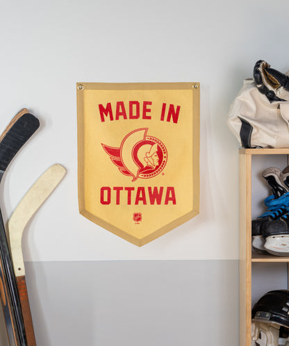 Made In Ottawa: Ottawa Senators Camp Flag • NHL x Oxford Pennant