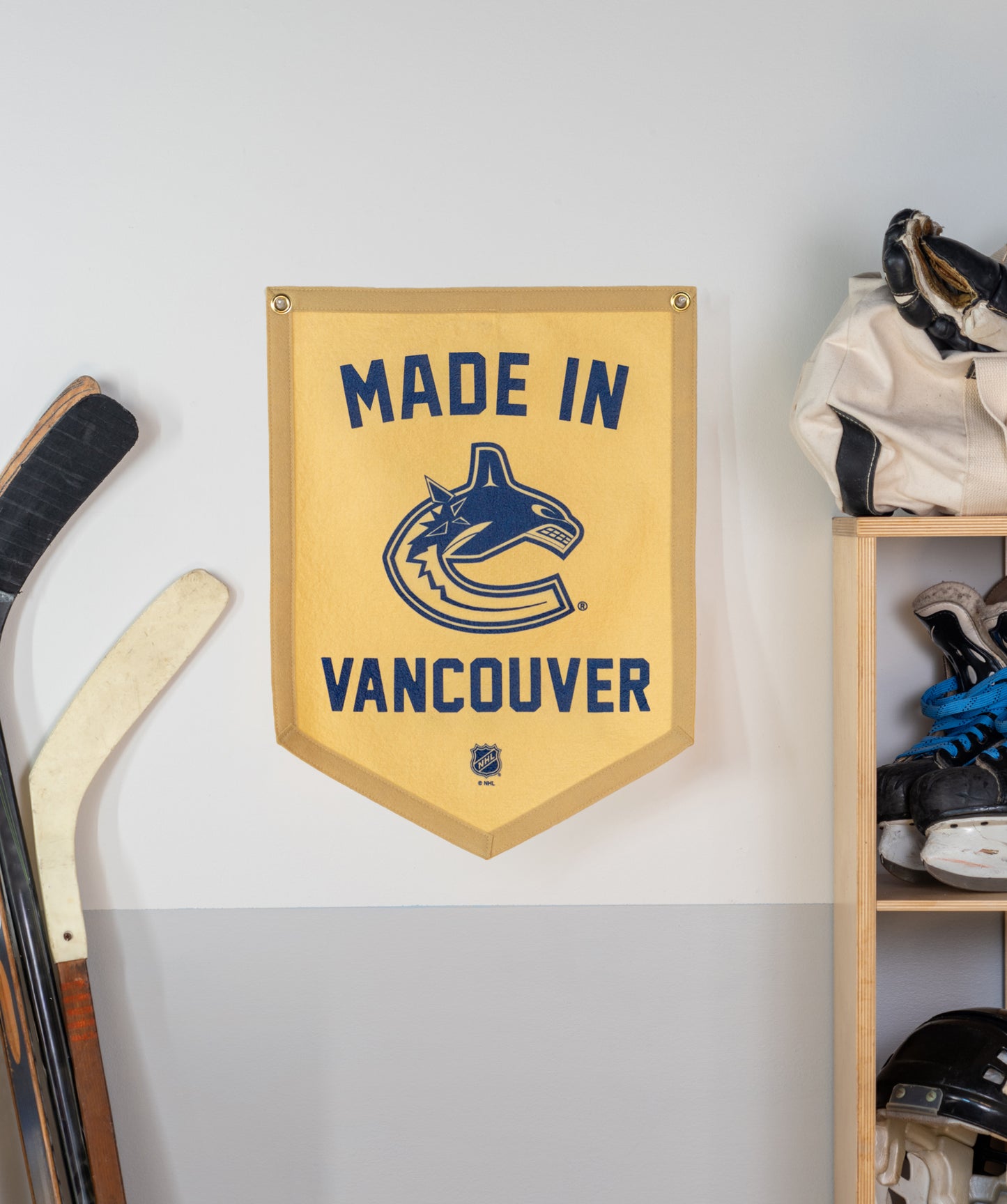 Made In Vancouver: Vancouver Canucks Camp Flag • NHL x Oxford Pennant