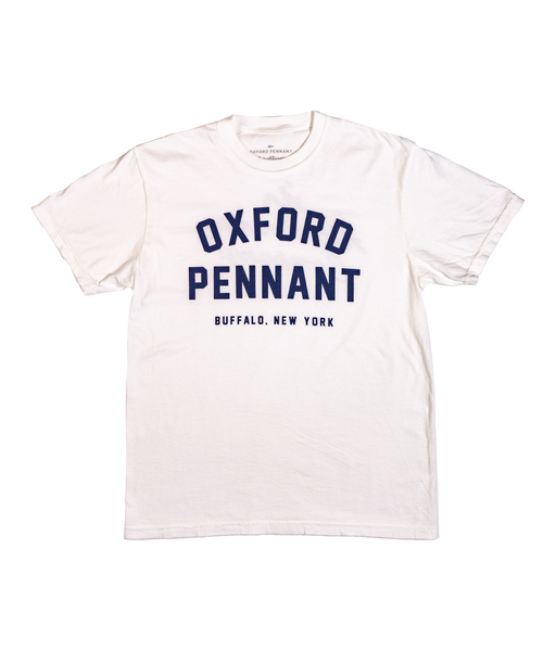 Oxford Pennant White Shop Tee