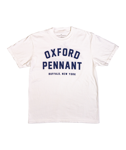 Oxford Pennant White Shop Tee