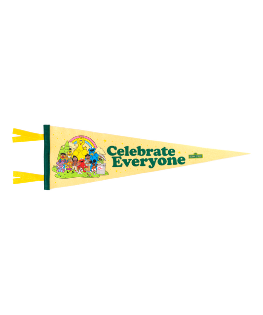 PRESALE : Celebrate Everyone Pennant  • Sesame Street x Oxford Pennant
