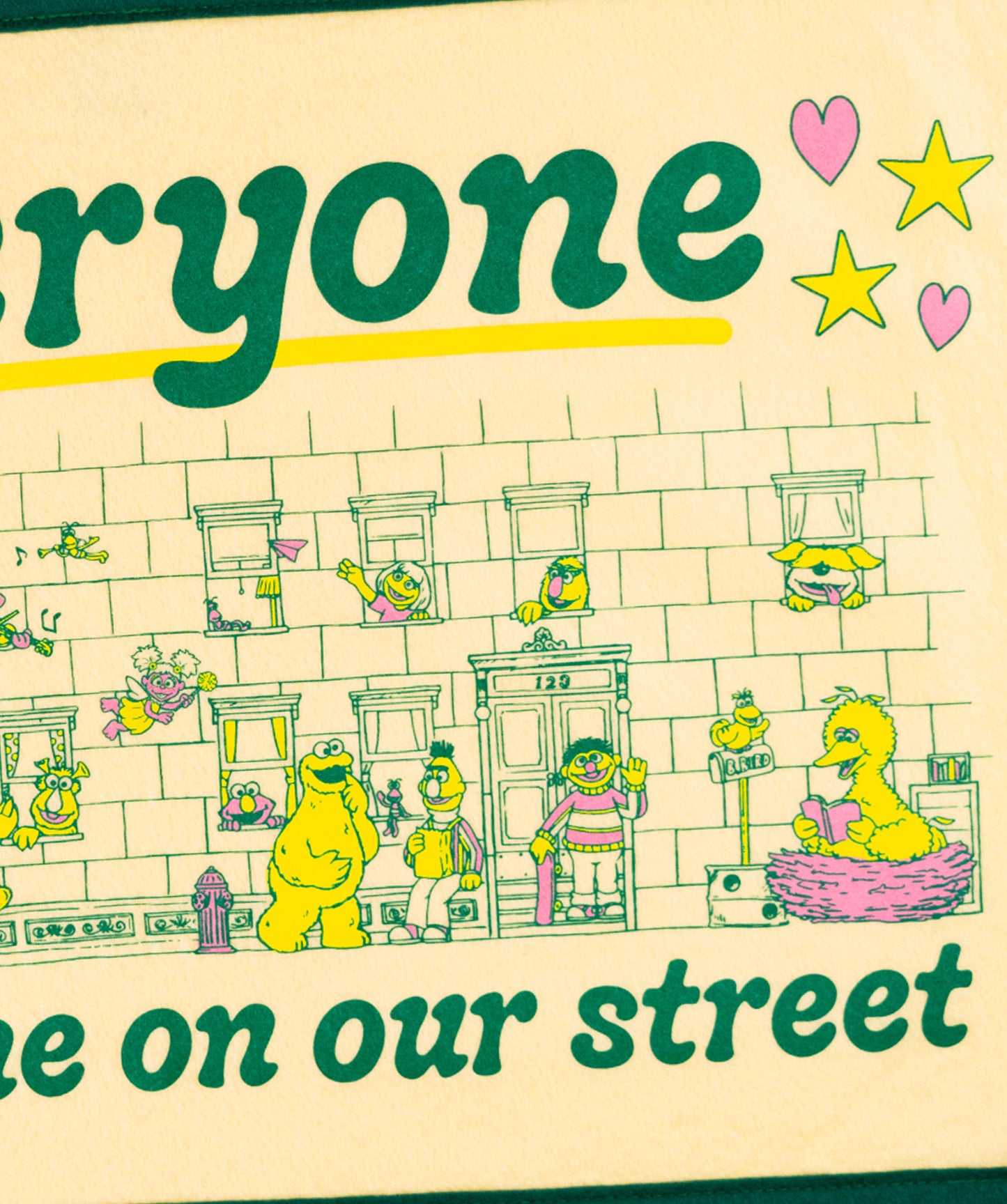 Everyone Is Welcome On Our Street • Sesame Street x Oxford Pennant