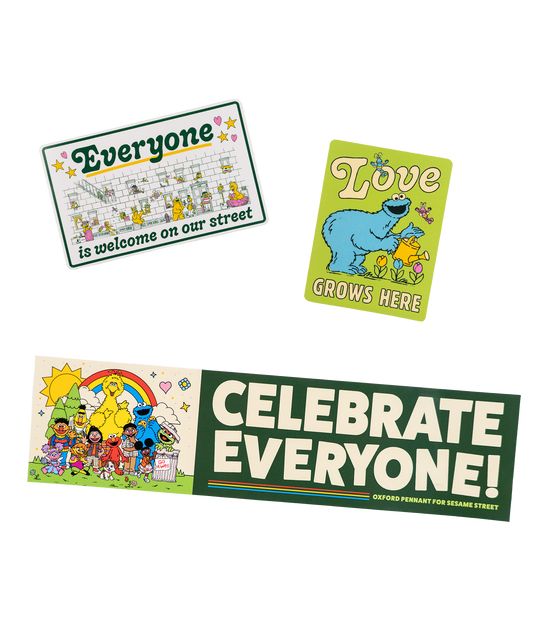 Celebrate Everyone Sticker Pack • Sesame Street x Oxford Pennant
