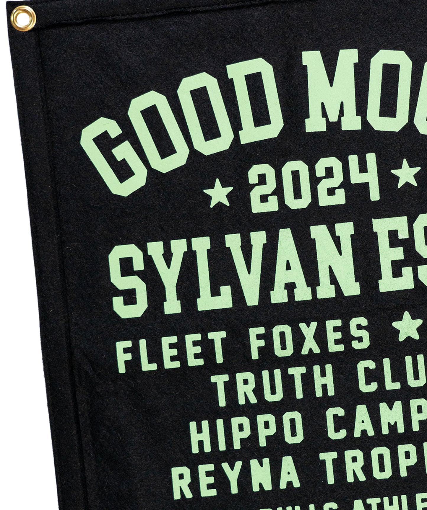 Good Moon 2024 Camp Flag • Sylvan Esso x Oxford Pennant