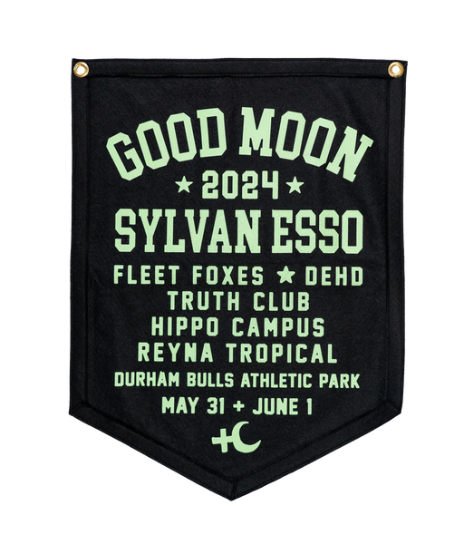 Good Moon 2024 Camp Flag • Sylvan Esso x Oxford Pennant