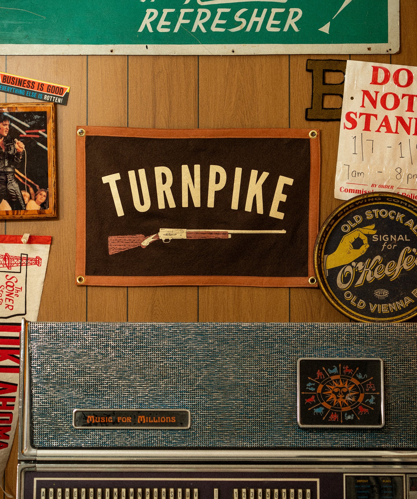 PRESALE: Turnpike Camp Flag • Turnpike Troubadours x Oxford Pennant