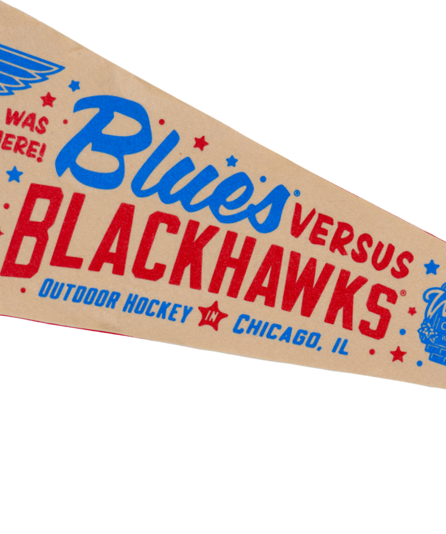 NHL Winter Classic® I Was There! St Louis Blues Versus Chicago Blackhawks Pennant • NHL x Oxford Pennant