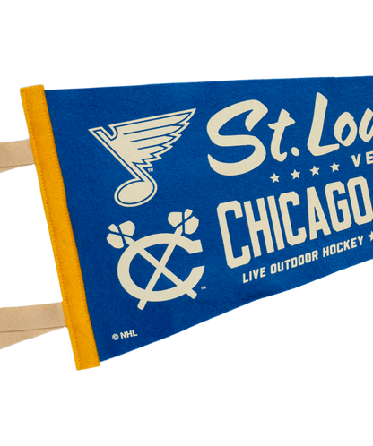 NHL Winter Classic® St Louis Blues Versus Chicago Blackhawks Pennant • NHL x Oxford Pennant