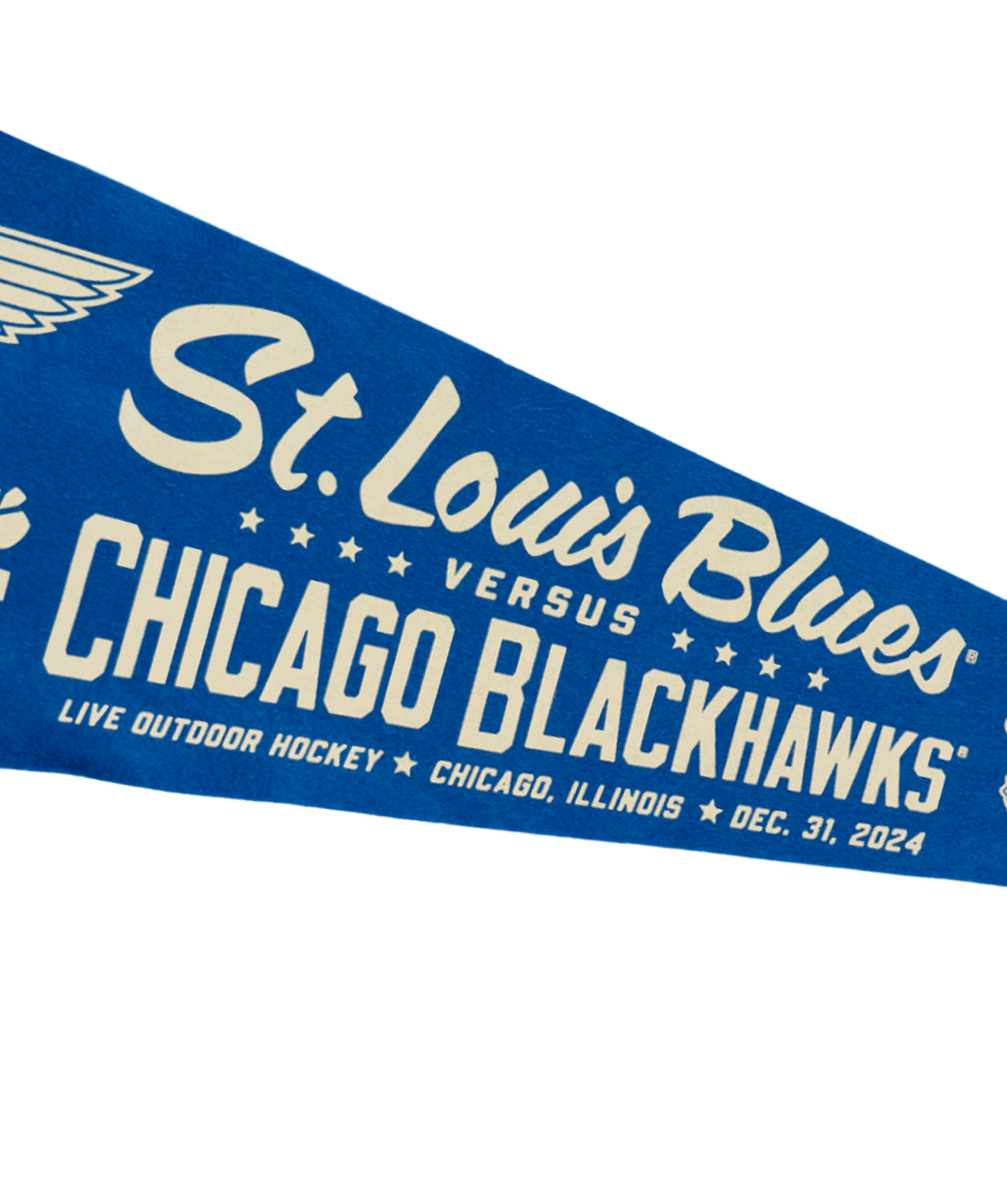 NHL Winter Classic® St Louis Blues Versus Chicago Blackhawks Pennant • NHL x Oxford Pennant