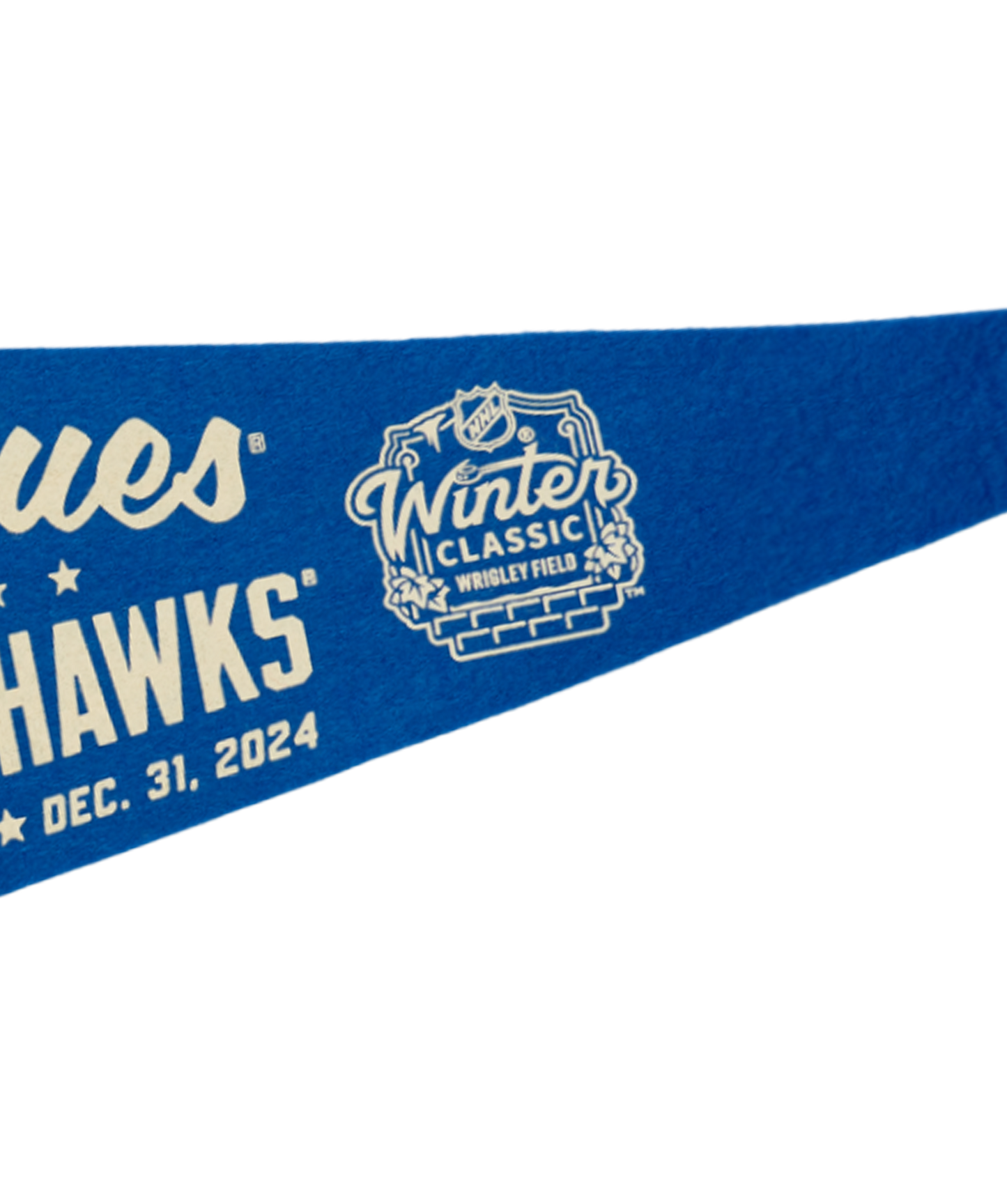 NHL Winter Classic® St Louis Blues Versus Chicago Blackhawks Pennant • NHL x Oxford Pennant