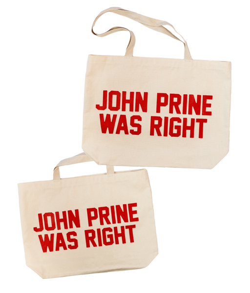 John Prine Was Right Tote Bag • John Prine x Oxford Pennant