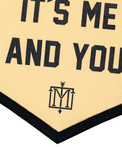 After The Party It's Me and You Camp Flag • The Menzingers x Oxford Pennant