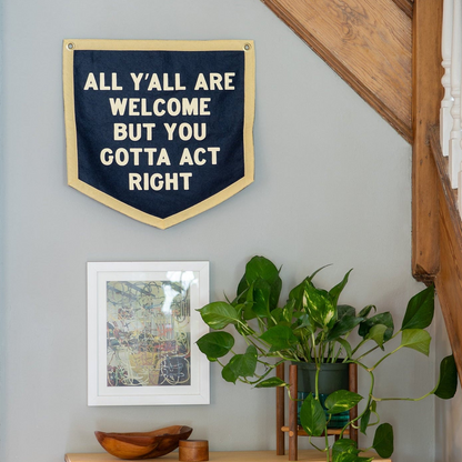 All Y'all Are Welcome Camp Flag • Tate Farms x Oxford Pennant