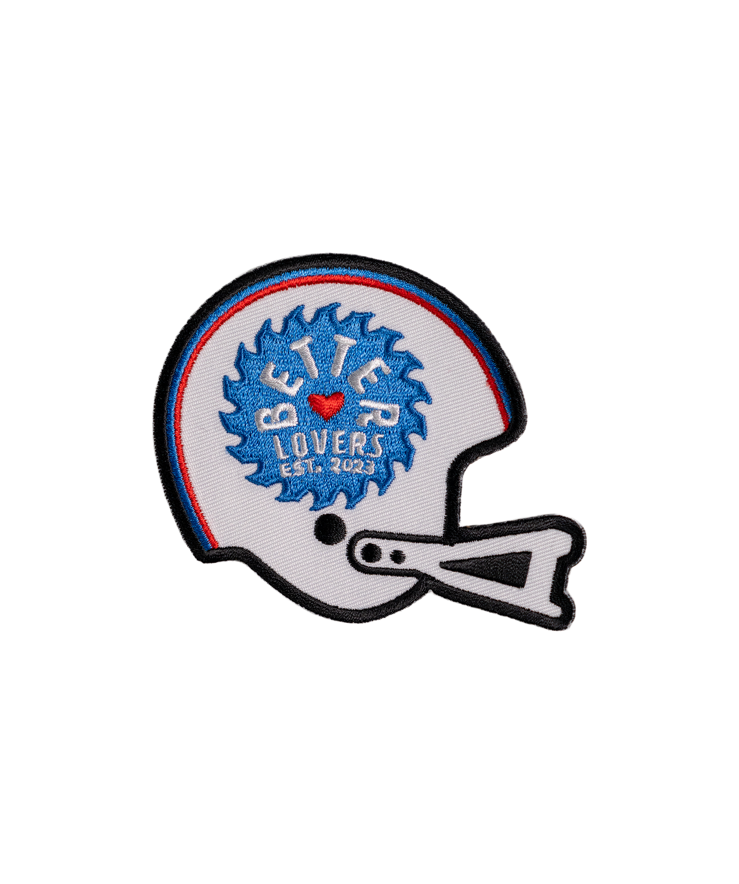 Better Lovers Football Helmet Embroidered Patch • Better Lovers x Oxford Pennant