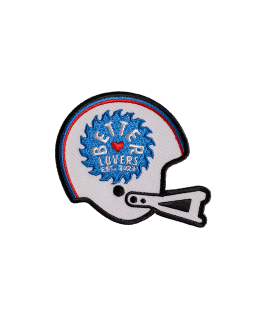 Better Lovers Football Helmet Embroidered Patch • Better Lovers x Oxford Pennant