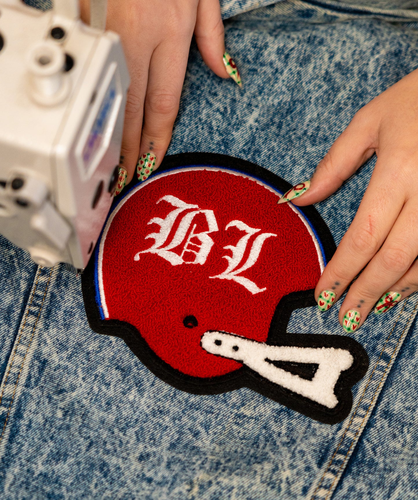 Better Lovers Football Helmet Chenille Patch • Better Lovers x Oxford Pennant