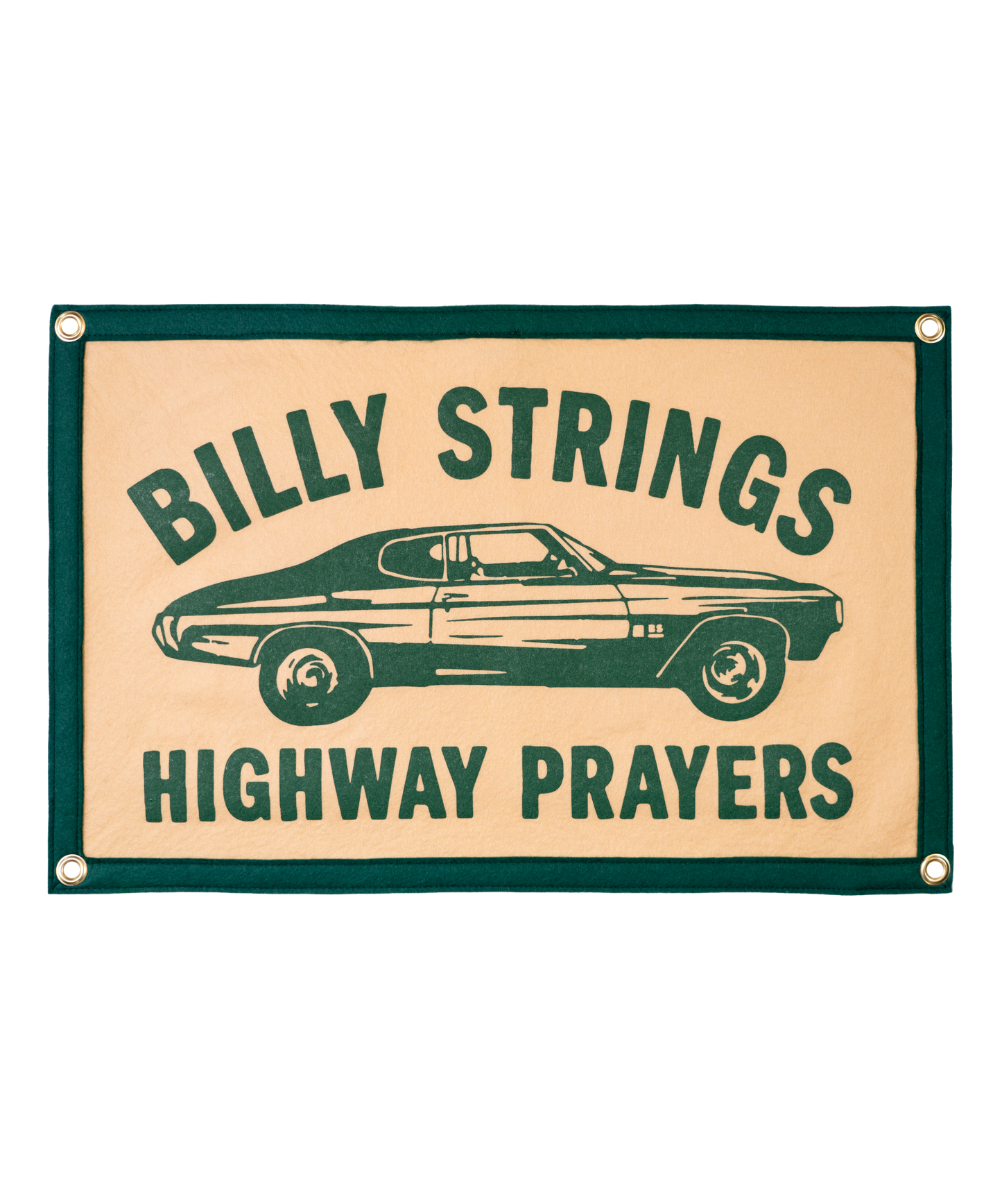 Highway Prayers Camp Flag • Billy Strings x Oxford Pennant
