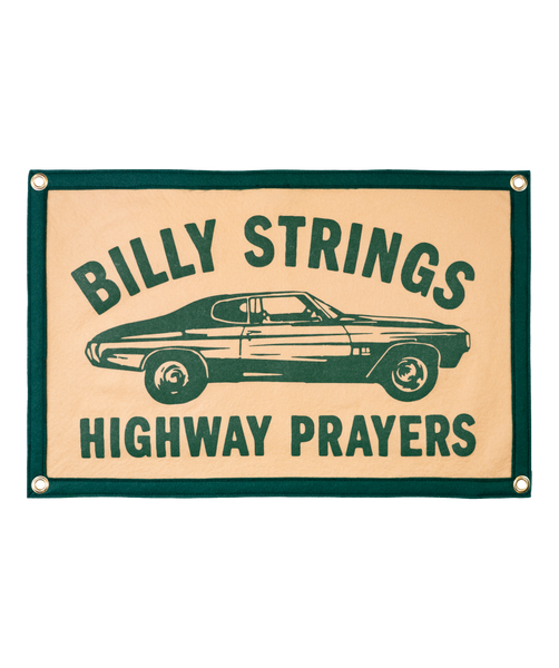 Highway Prayers Camp Flag | Billy Strings x Oxford Pennant