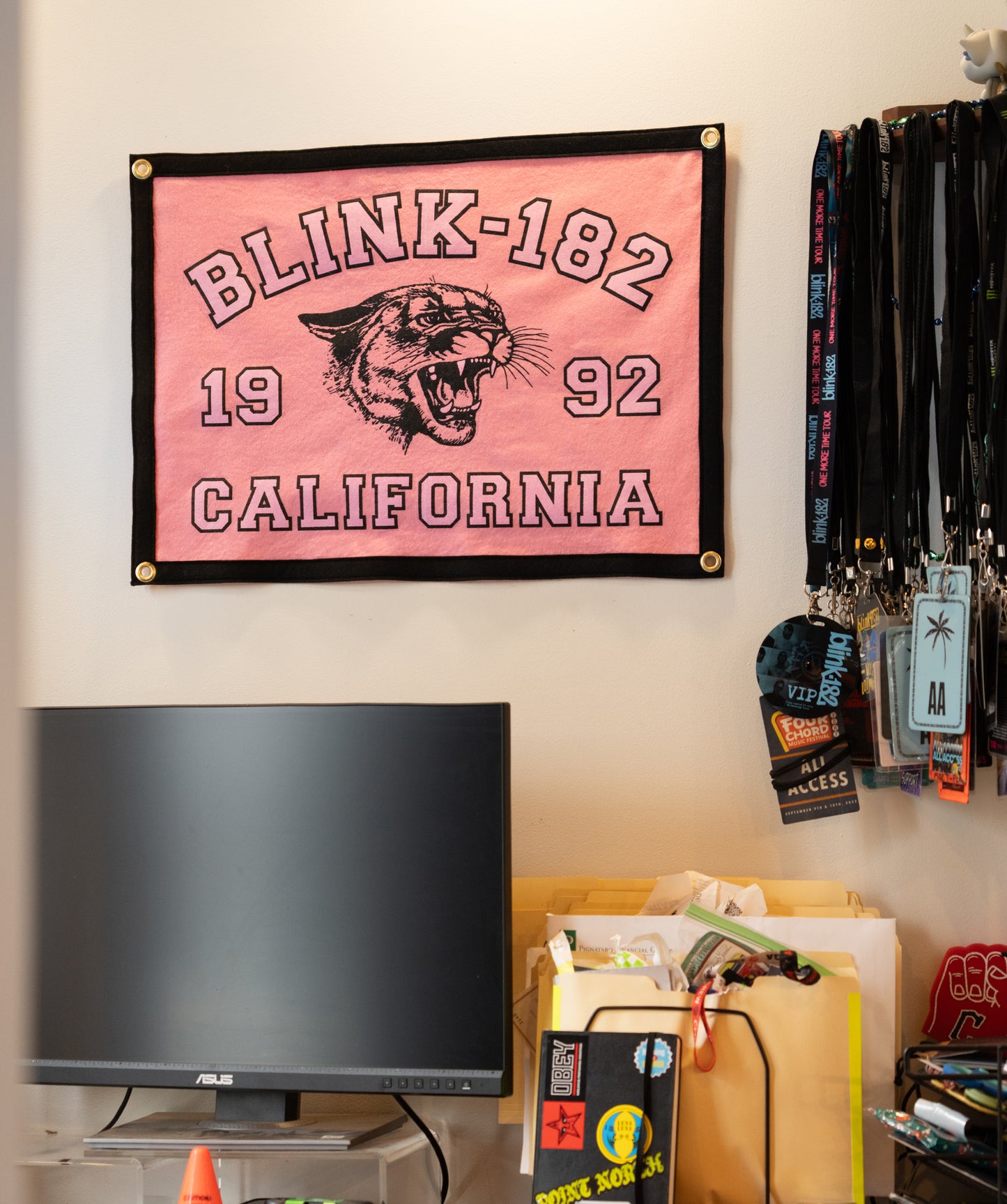 PRESALE: blink-182 California 1992 Camp Flag • blink-182 x Oxford Pennant