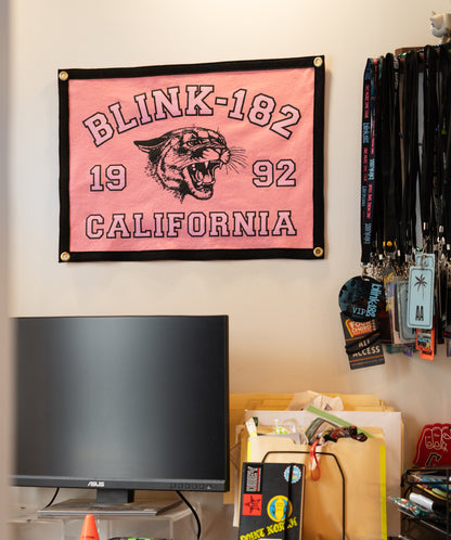 PRESALE: blink-182 California 1992 Camp Flag • blink-182 x Oxford Pennant