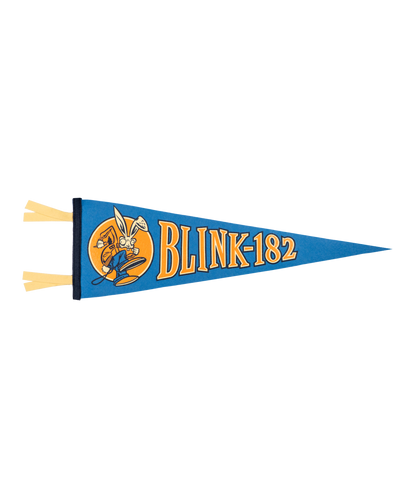 PRESALE: blink-182 Bunny Pennant • blink-182 x Oxford Pennant