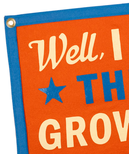 PRESALE: Well, I Guess This Is Growing Up Camp Flag • blink-182 x Oxford Pennant