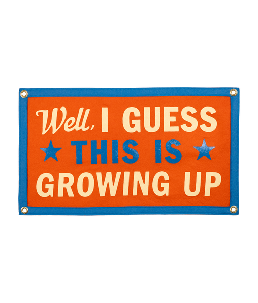 PRESALE: Well, I Guess This Is Growing Up Camp Flag • blink-182 x Oxford Pennant
