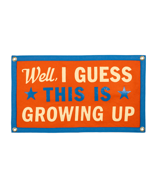 PRESALE: Well, I Guess This Is Growing Up Camp Flag • blink-182 x Oxford Pennant