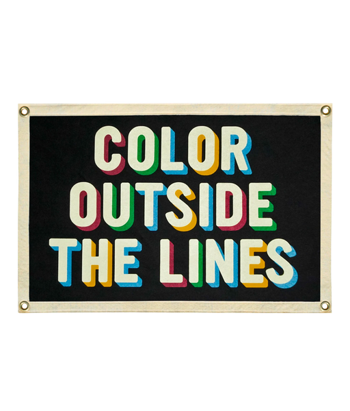 Color Outside The Lines Camp Flag