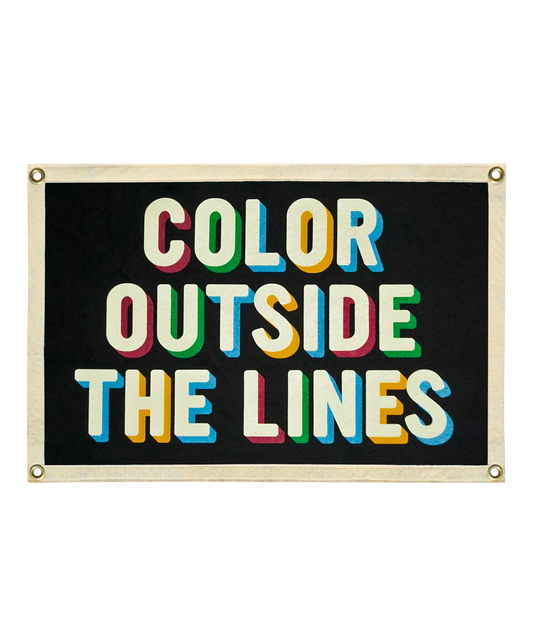 Color Outside The Lines Camp Flag