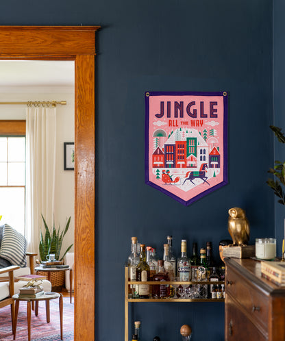 Jingle All The Way Camp Flag • Invisible Creature x Oxford Pennant