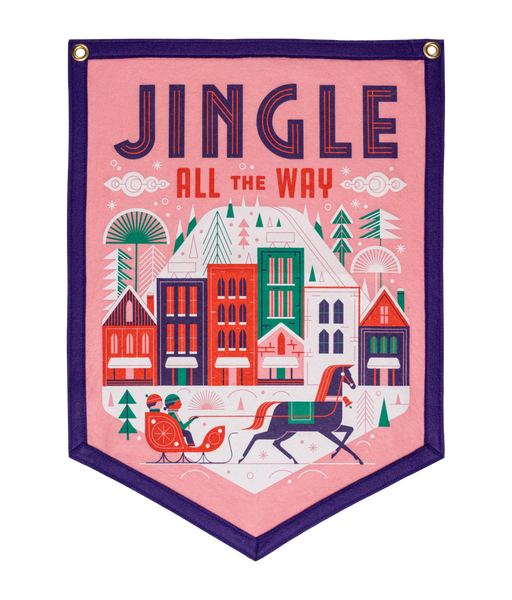 Jingle All The Way Camp Flag • Invisible Creature x Oxford Pennant