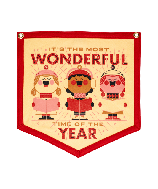 It's The Most Wonderful Time Of The Year Camp Flag • Invisible Creature x Oxford Pennant