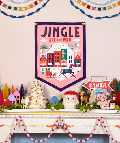 Jingle All The Way Camp Flag • Invisible Creature x Oxford Pennant
