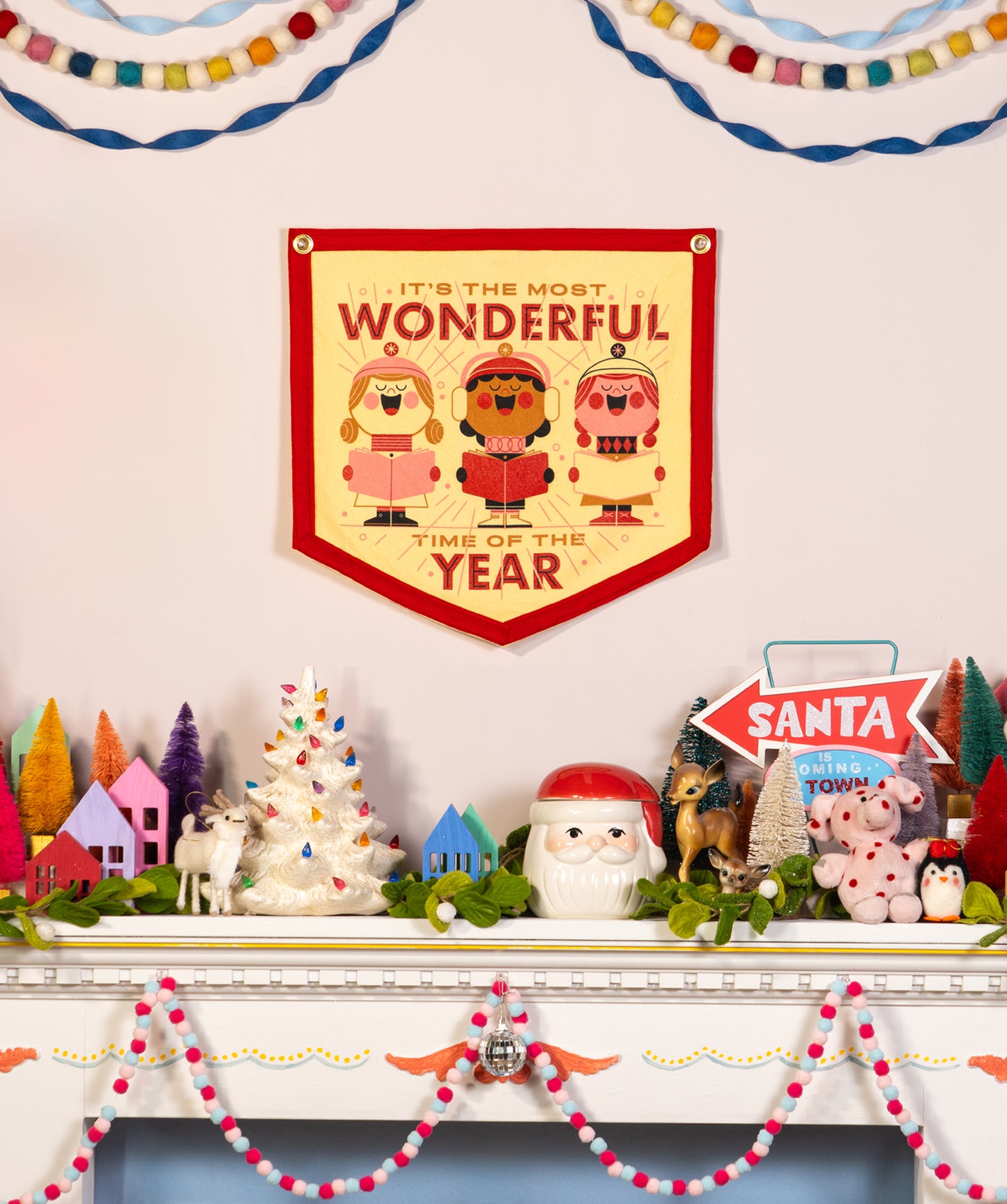 It's The Most Wonderful Time Of The Year Camp Flag • Invisible Creature x Oxford Pennant