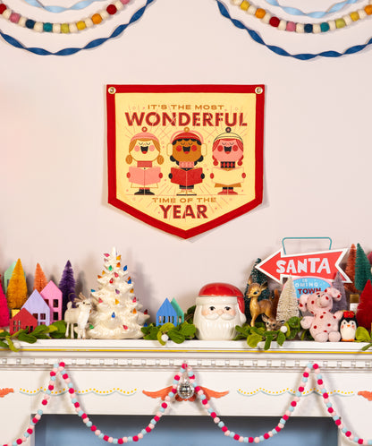 It's The Most Wonderful Time Of The Year Camp Flag • Invisible Creature x Oxford Pennant