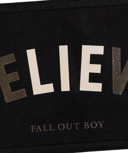 The Best Part of Believe Is The Lie Camp Flag • Fall Out Boy x Oxford Pennant
