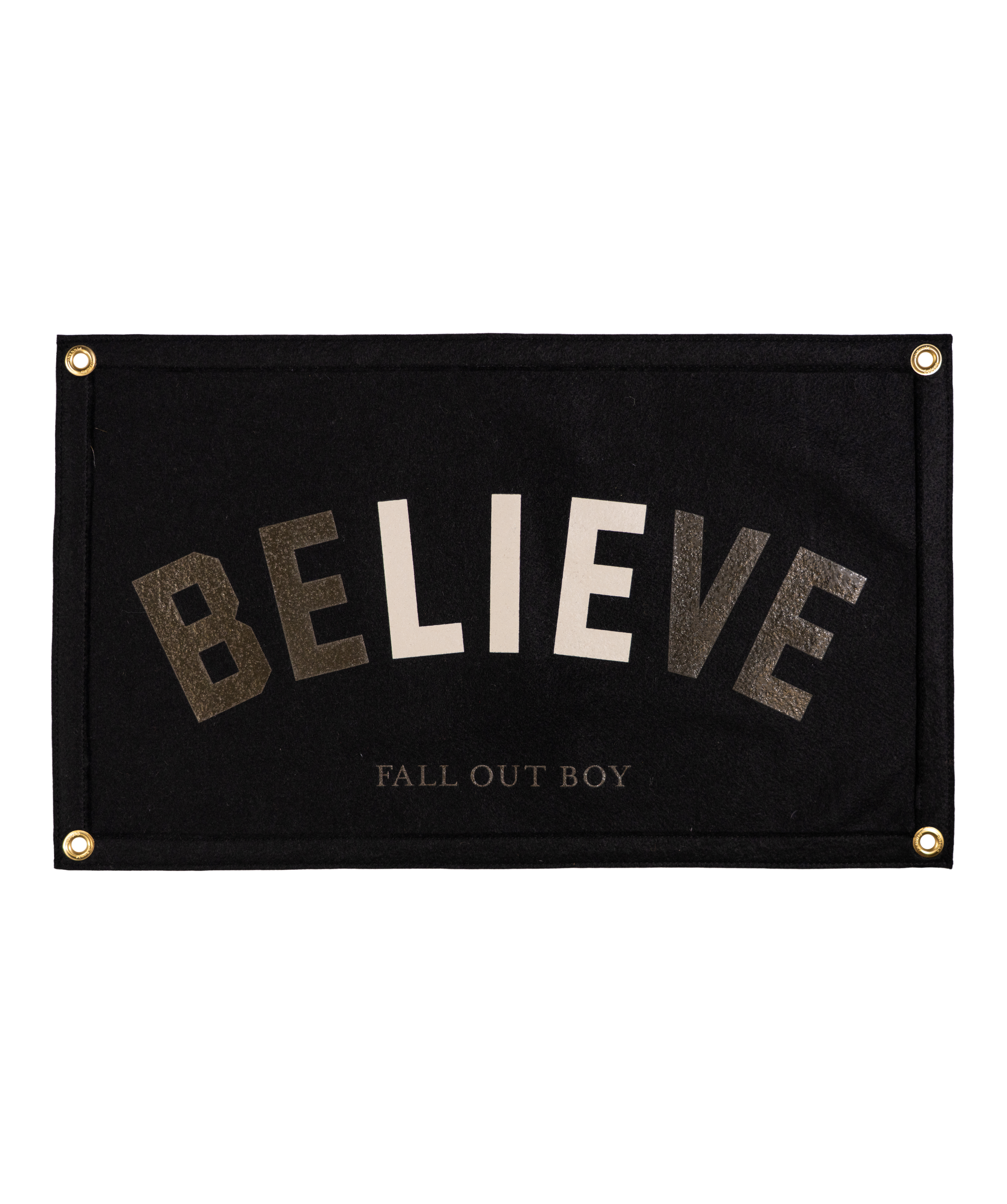 The Best Part of Believe Is The Lie Camp Flag