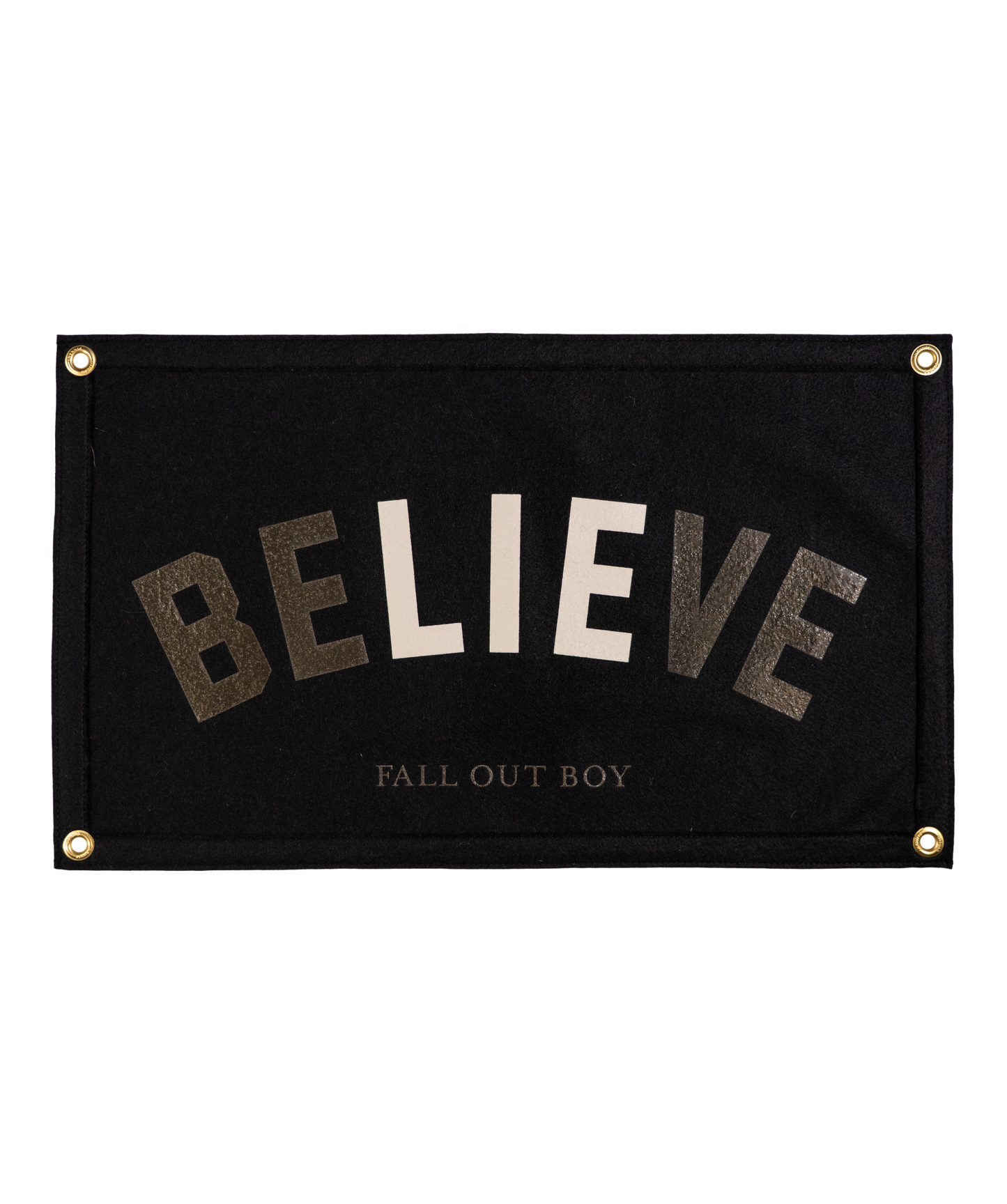 The Best Part of Believe Is The Lie Camp Flag • Fall Out Boy x Oxford Pennant