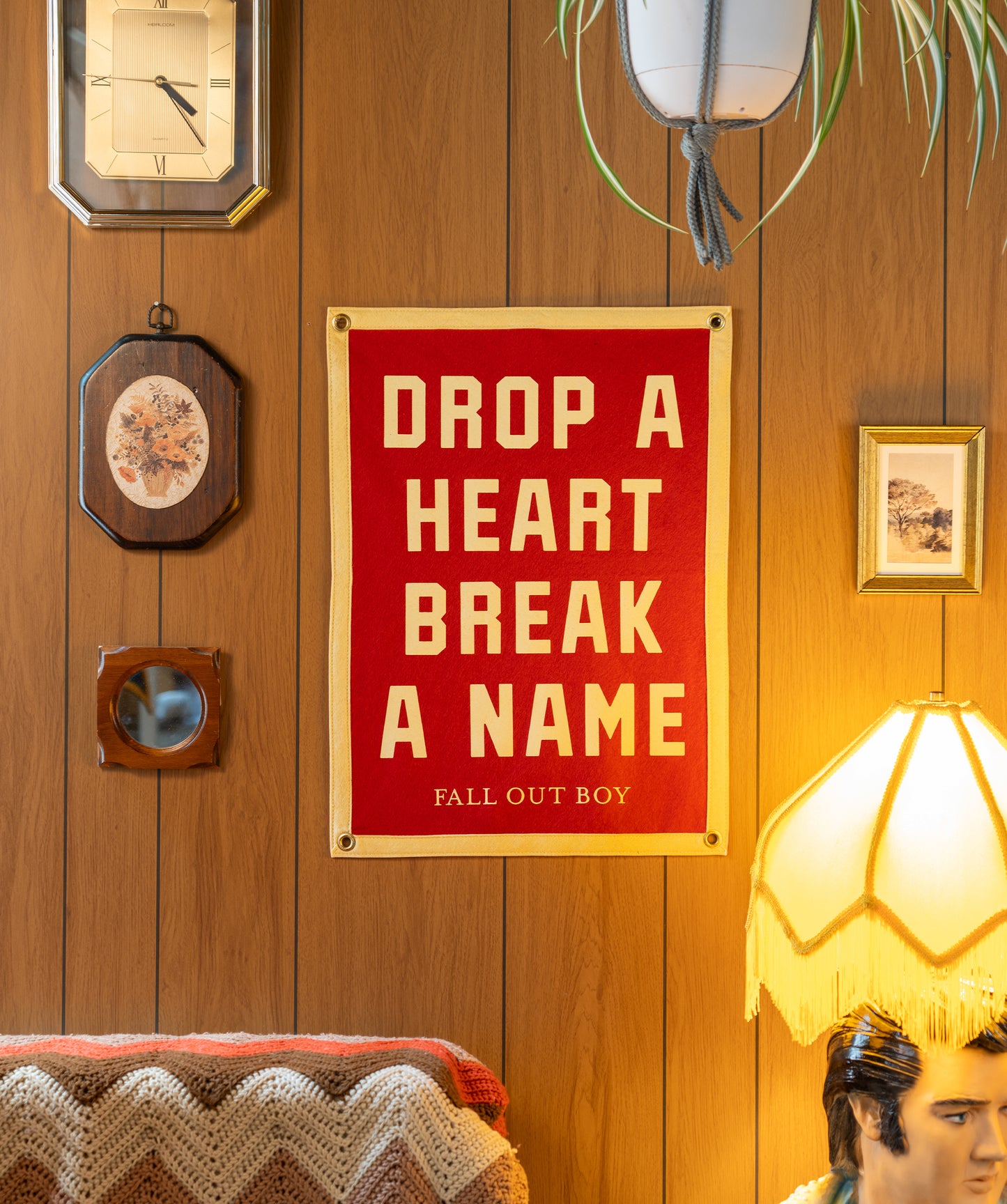 Drop A Heart Break A Name Camp Flag • Fall Out Boy x Oxford Pennant