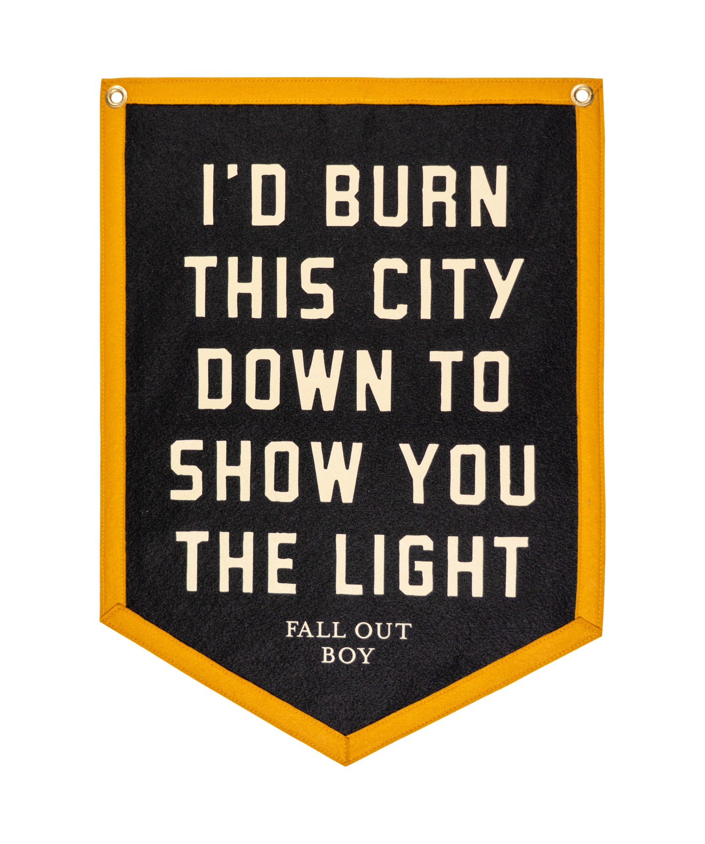 Burn This City Down Camp Flag • Fall Out Boy x Oxford Pennant