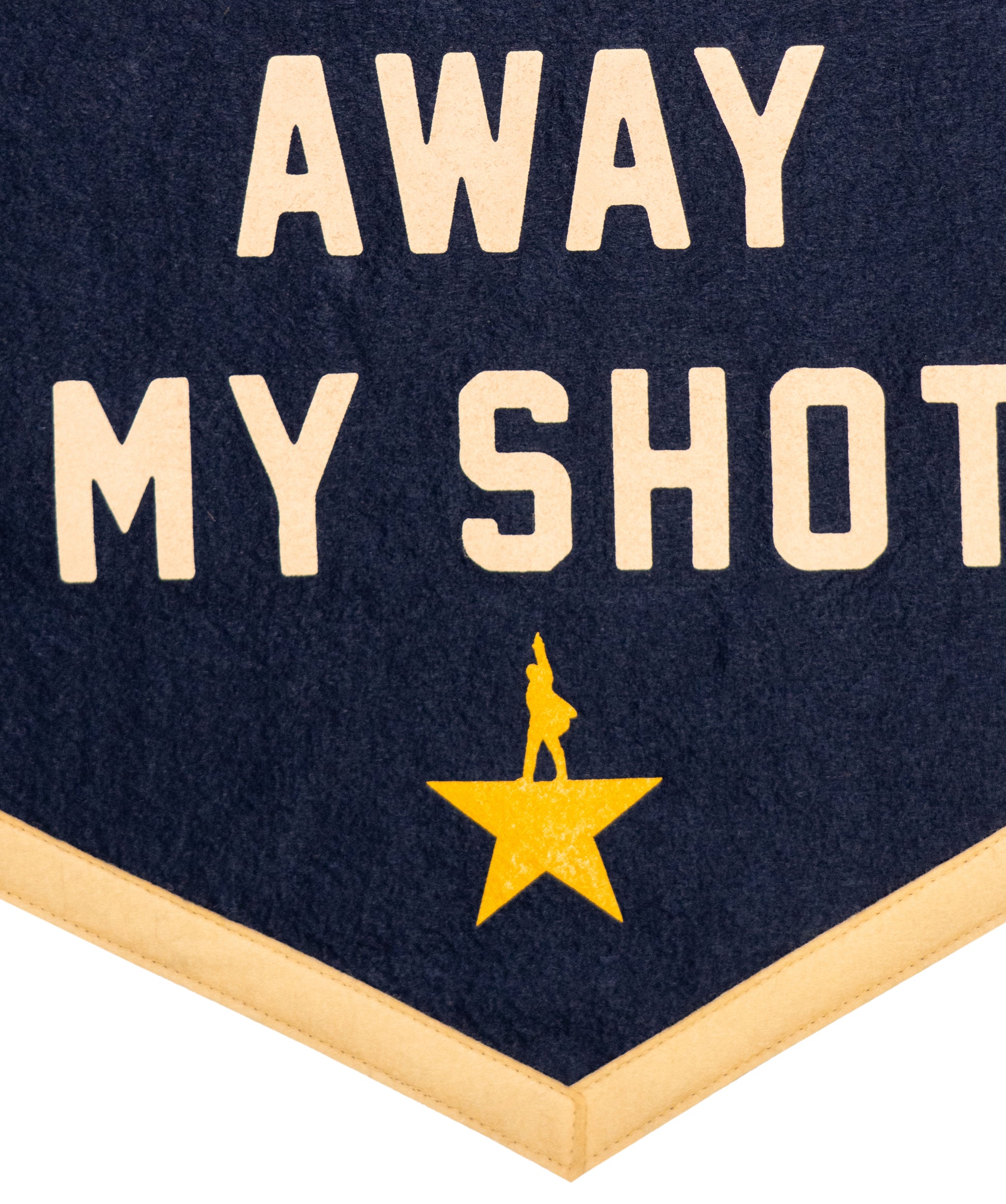 I'm Not Throwing Away My Shot Camp Flag Hamilton x Oxford Pennant